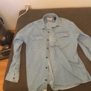 Wrangler denim button up shirt, brand new no tags